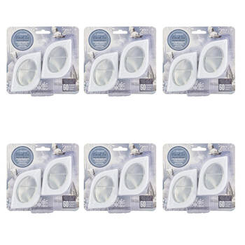 6x 2pc Air Fusion Car Vent Clip Air Freshener 7.5ml - Black Ice