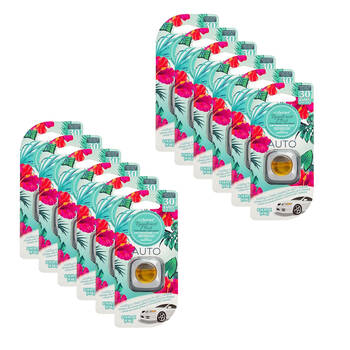 12PK Air Fusion Car/Automotive Air Freshener Vent Clip 4ml - Rainforest