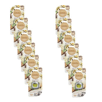 12PK Air Fusion Car/Automotive Air Freshener Vent  Clip 4ml - Vanilla Bean