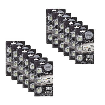 12x 3pc Air Fusion Car/Automotive Air Freshener Vent Clip 4ml - Black Ice
