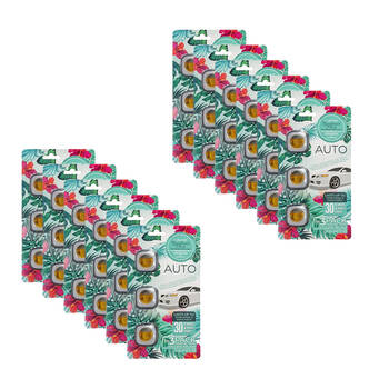 12x 3pc Air Fusion Car/Automotive Air Freshener Vent Clip 4ml - Rainforest