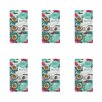 6x 3pc Air Fusion Car/Automotive Air Freshener Vent Clip 4ml - Rainforest