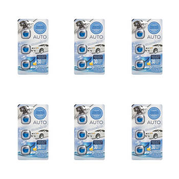 6x 3pc Air Fusion Car/Automotive Air Freshener Vent Clip 4ml - New Car