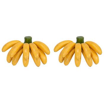 2PK Annabel Trends Banana Bunch 20x16cm Home Fruit Decor - Yellow