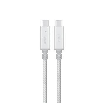 Moshi Integra USB-C Charge Cable with Smart LED (Silver)