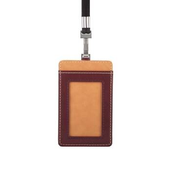 Moshi Badge Holder - Burgundy Red