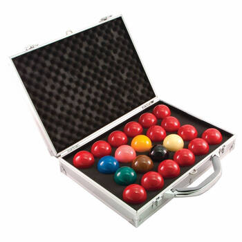 22pc Aramith Snooker Balls 1G w/ Metal Case Set 2 1/16in
