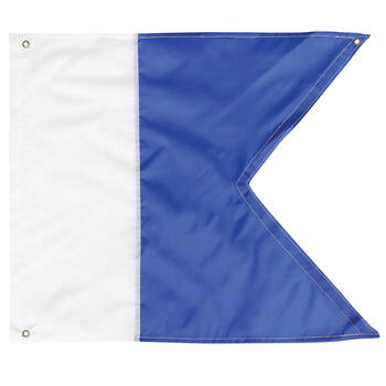 Mirage Large Safety Universal Dive Flag 60 x 75cm White/Blue
