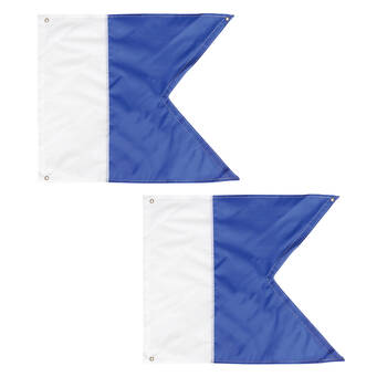 2PK Mirage Large Safety Universal Dive Flag 60 x 75cm White/Blue