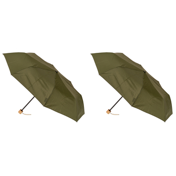 2PK Clifton UPF50+ rPET Windproof Mini Maxi Umbrella - Dark Green