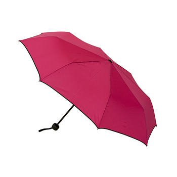 Clifton Women's Folding 97cm Piped Edge Mini Maxi Umbrella - Fuchsia