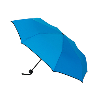 Clifton Women's Folding 97cm Piped Edge Mini Maxi Umbrella - Electric Blue