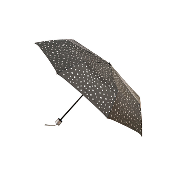 Clifton UPF50+ Grey w/ Silver Spots Print Mini Maxi Umbrella