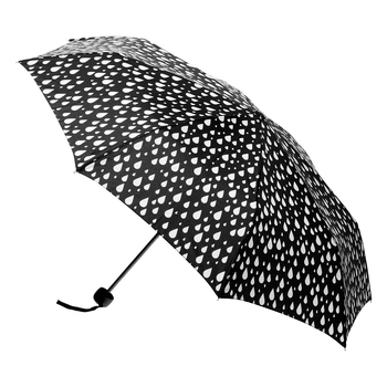 Clifton Women's Folding 98cm Deluxe Mini Maxi Umbrella - Raindrops