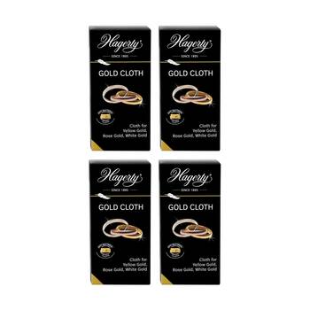 4PK Hagerty Yellow/White/Rose Gold Jewellery Cleaning Cloth Scratch Free 30x36cm