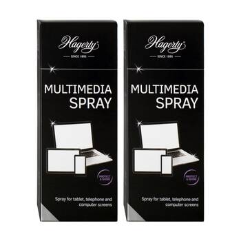 2PK Hagerty Multimedia Spray Tablet/Computer/Phone Cleaner Anti-Static 125ml