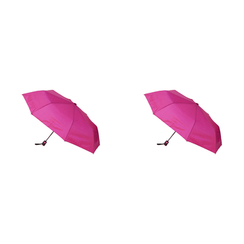 2PK Clifton UPF50+ Auto Open Fashion Folding Umbrella - Deep Pink