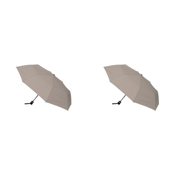 2PK Clifton UPF50+ Auto Open Fashion Folding Umbrella - Grey