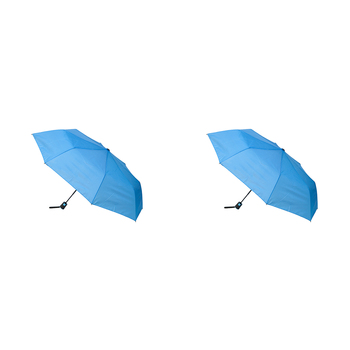 2PK Clifton UPF50+ Auto Open Fashion Folding Umbrella - Light Blue