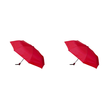 2PK Clifton UPF50+ Auto Open Fashion Folding Umbrella - Red