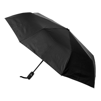 Clifton Women's Folding 100cm Auto Open Wind Resistant Umbrella - Black