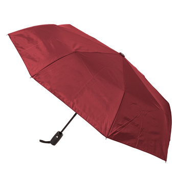 Clifton UPF50+ Auto Open Smooth Folding Umbrella - Burgundy Red