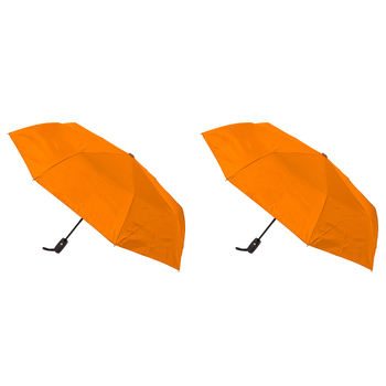 2PK Clifton UPF50+ Auto Open Smooth Folding Umbrella - Orange