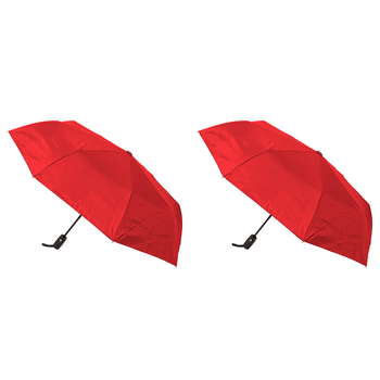 2PK Clifton UPF50+ Auto Open Smooth Folding Umbrella - Red