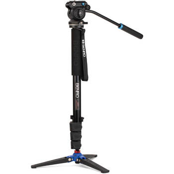 Benro A38FD Aluminium Monopod VT2 3-Leg Base w/ Flip Lock 155cm