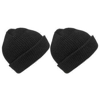 2x 3Peaks 'Bogong' Child Beanie Child Black