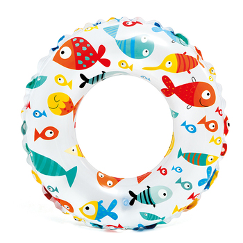 Intex Lively Print 51cm Swim Rings Assorted Inflatable Kids Floats 3-6Y+