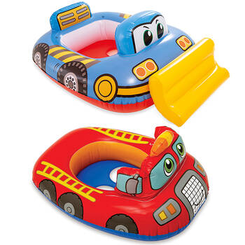 2PK Intex Kiddie Car Floats Assorted Inflatable Kids Floats 1-2Y+
