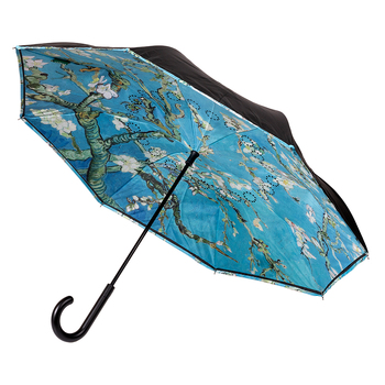 Clifton Outside-In Inverted 103cm Auto Close Umbrella - Almond Blossom