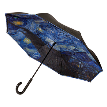 Clifton Outside-In Inverted 103cm Auto Close Umbrella - Starry Night