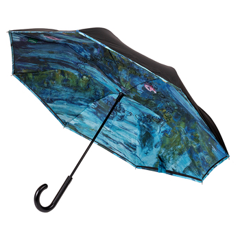 Clifton Outside-In Inverted 103cm Auto Close Umbrella - Water Lily