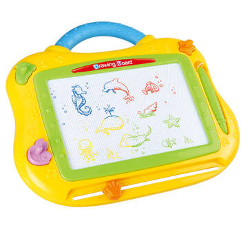 ABT Colour Magnetic Drawing Board Small W/ Handle Kids Toy Portable