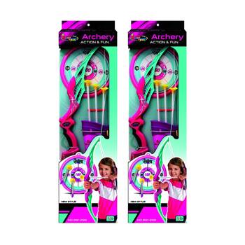 2PK ABT Kids Archery Set For Girls Bow And Arrow With Suction Cup 6+