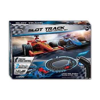 ABT 172cm Slot Car Set Electric F1 Style Track For Kids 6+