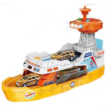 ABT Coast Guard Ship Playset W/ Vehicles Lights & Sound 3Y+ Assorted