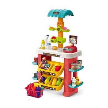 49pc ABT Supermarket Playset With Lights And Sounds Toy Set 3Y+