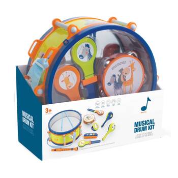 8pc ABT Kids Drum Set Musical Instrument Animal Themed Design 3Y+