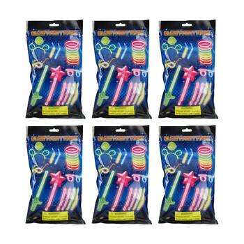 6x 40pc ABT Glow Sticks Party Supplies Accessories Set Multicoloured