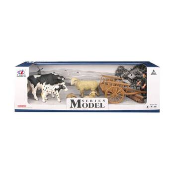 4pc ABT Farm Animal Cows And Sheep With Accessories 3Y+ Assorted