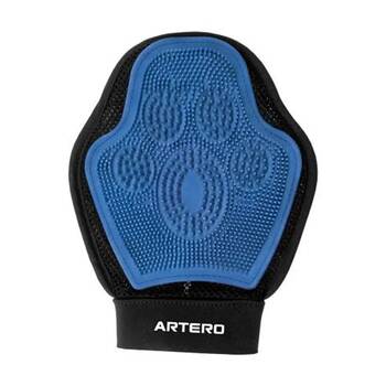 Artero Pet Dog Grooming & Cleaning Fur Mitt Glove 230x200x10mm Blue
