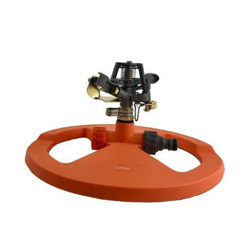 AgBoss Impulse Gardening Sprinkler Head And PT Base Orange and Black