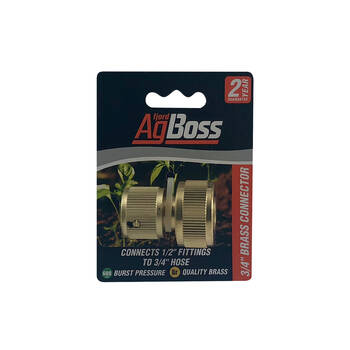 AgBoss Durale Brass Water Gardening Hose Connector to Tap 3/4 Inch
