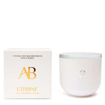 Aromabotanical Citrine Crystal Infused 340g Scented Wax Candle