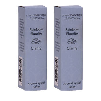 2PK Bramble Bay Clarity Aroma Crystal Roller Peppermint Rosemary & Lemon 5ml