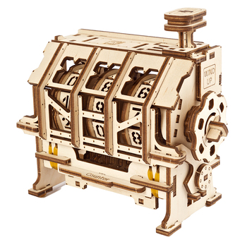 Ugears Stem Lab Counter Mechanical DIY Wooden 3D Puzzle 17pc