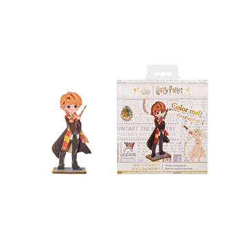 Ugears Wooden Coloring Model 3D Puzzle 7.7x15.2cm - Ronald Weasley 6y+
